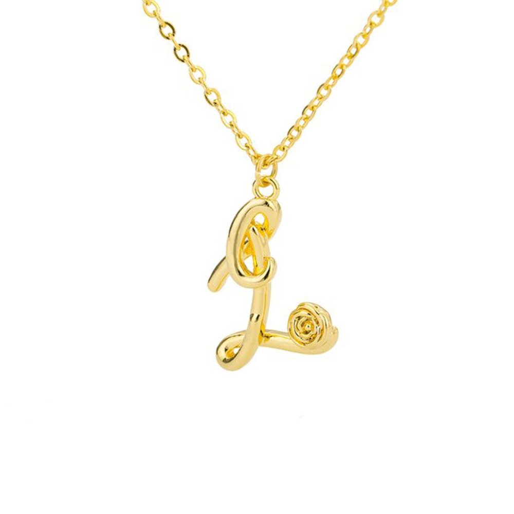 Letter Flower Necklace - Letter Z